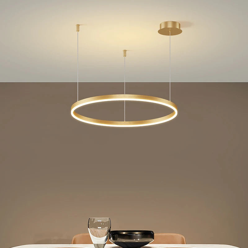 Modern LED Circular Ring Ceiling Chandelier