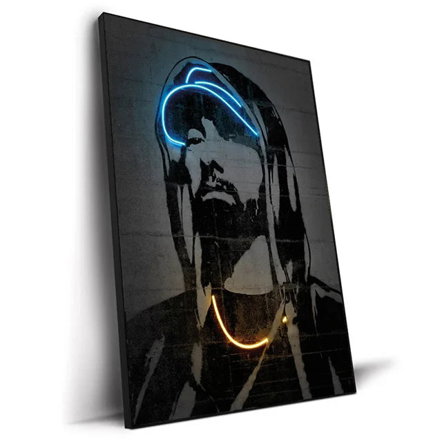 Abstract Neon Rappers