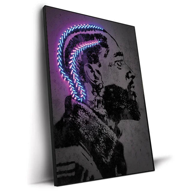Abstract Neon Rappers
