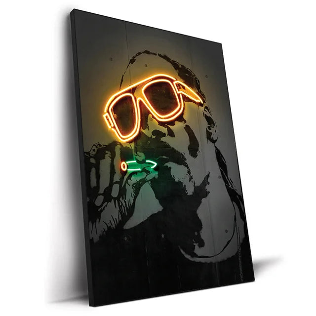 Abstract Neon Rappers