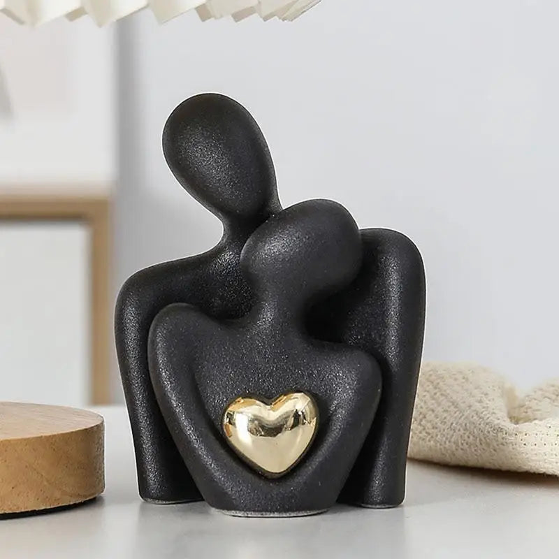 Nordic Abstract Couple Statue for Modern Home Decor