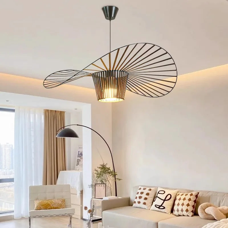 Elegant Hat Inspired Ceiling Pendant