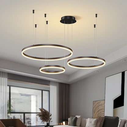 Modern LED Circular Ring Ceiling Chandelier