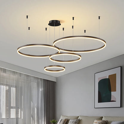 Modern LED Circular Ring Ceiling Chandelier