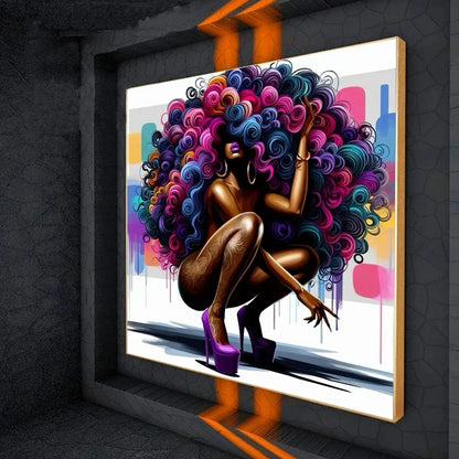 Abstract Big Hair Wall Art
