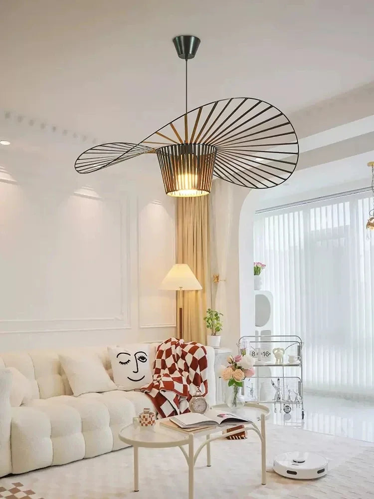 Elegant Hat Inspired Ceiling Pendant