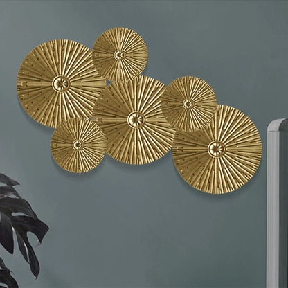 Golden Harmony Iron Wall Sculpture
